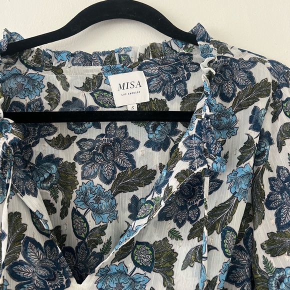 MISA Los Angeles Blue Floral Elisabetta - Picture 4 of 6